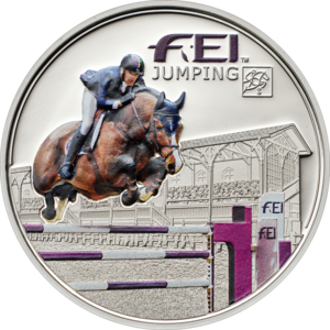 "FEI. Jumping" - Конный спорт. Прыжки, монета Андорры